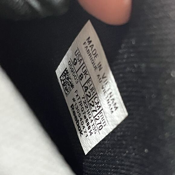 Reebok x Panini Allen Iverson Question Mens Size 9 Black Mid Basketball Shoes - Picture 9 of 10